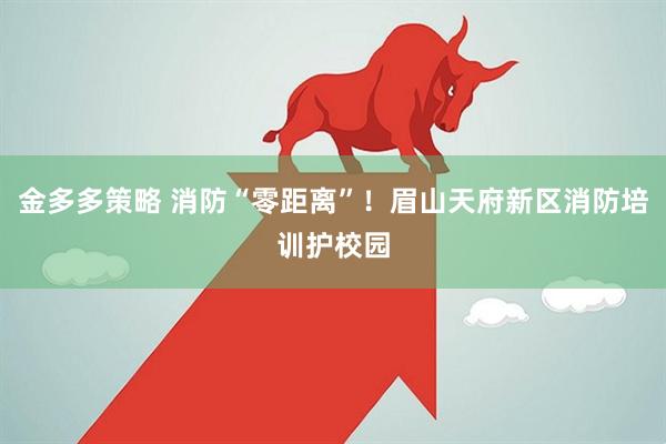 金多多策略 消防“零距离”！眉山天府新区消防培训护校园